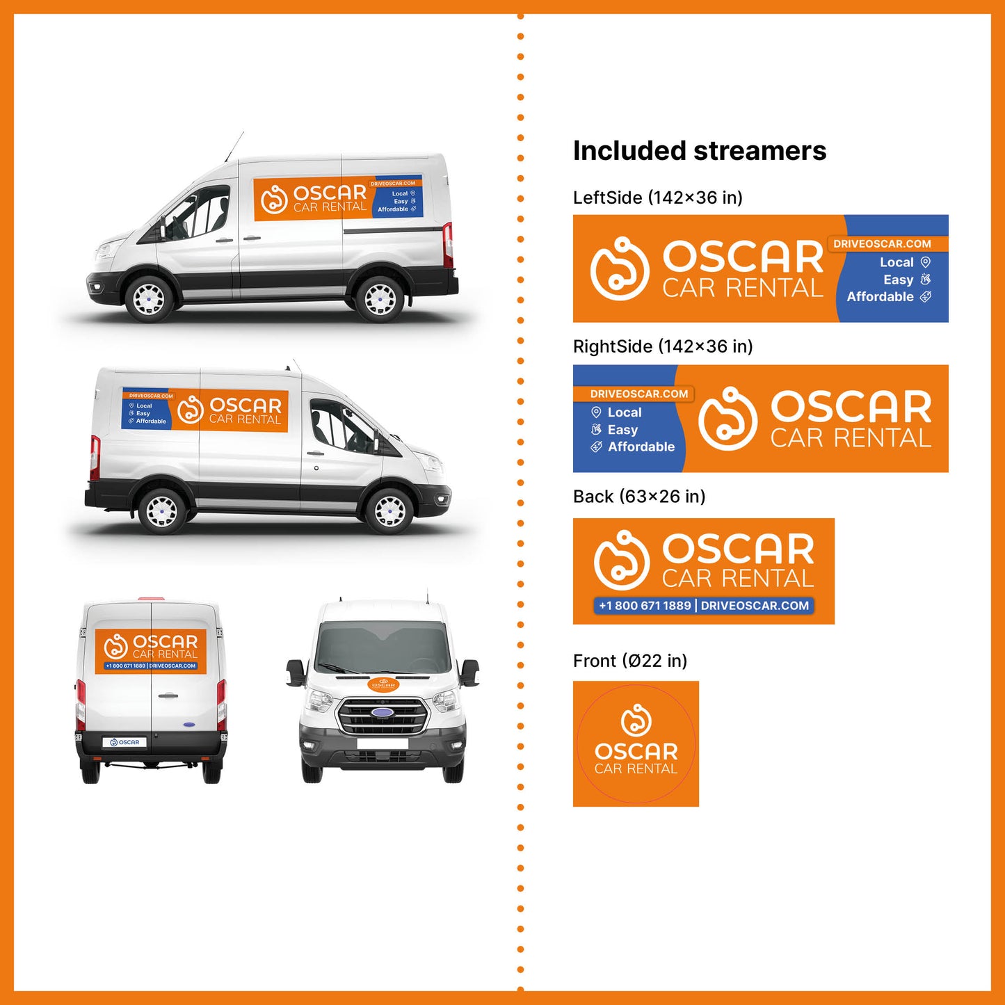 Streamers: Standard Cargo Van