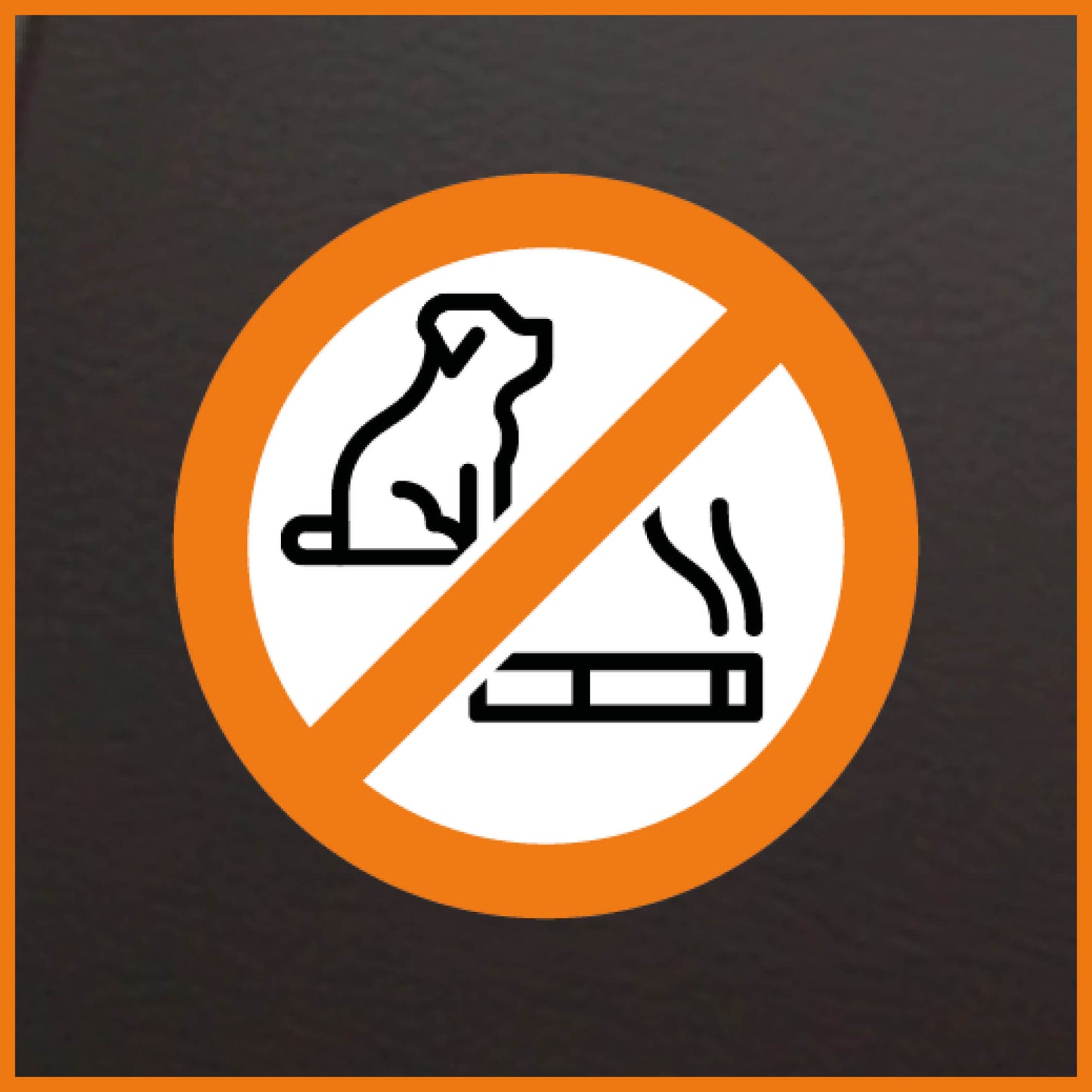 No smoking + animals sticker (5 pieces)