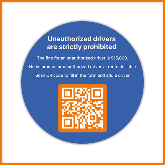 Authorized Driver Sticker (5 pieces)