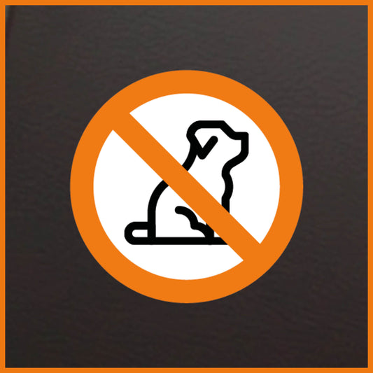 No animals sticker (5 pieces)