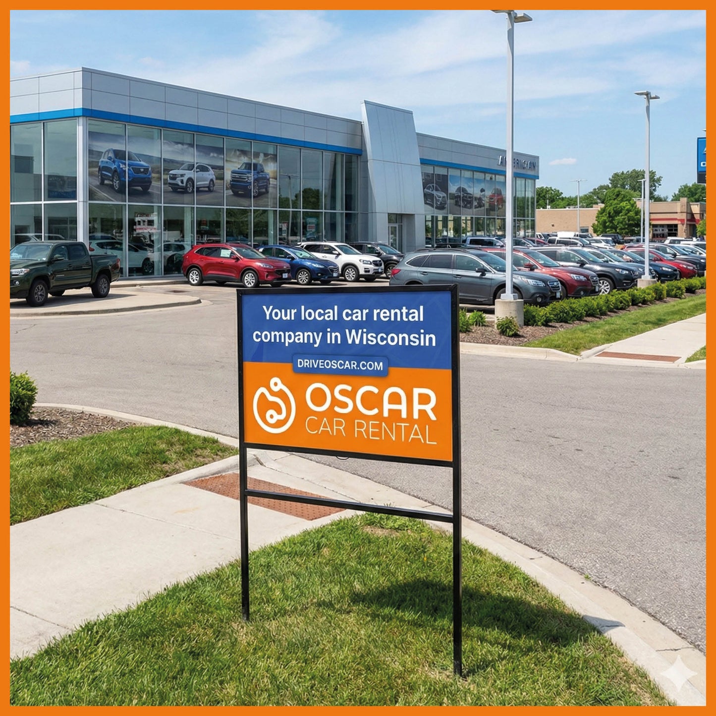 Double-Sided Road Sign