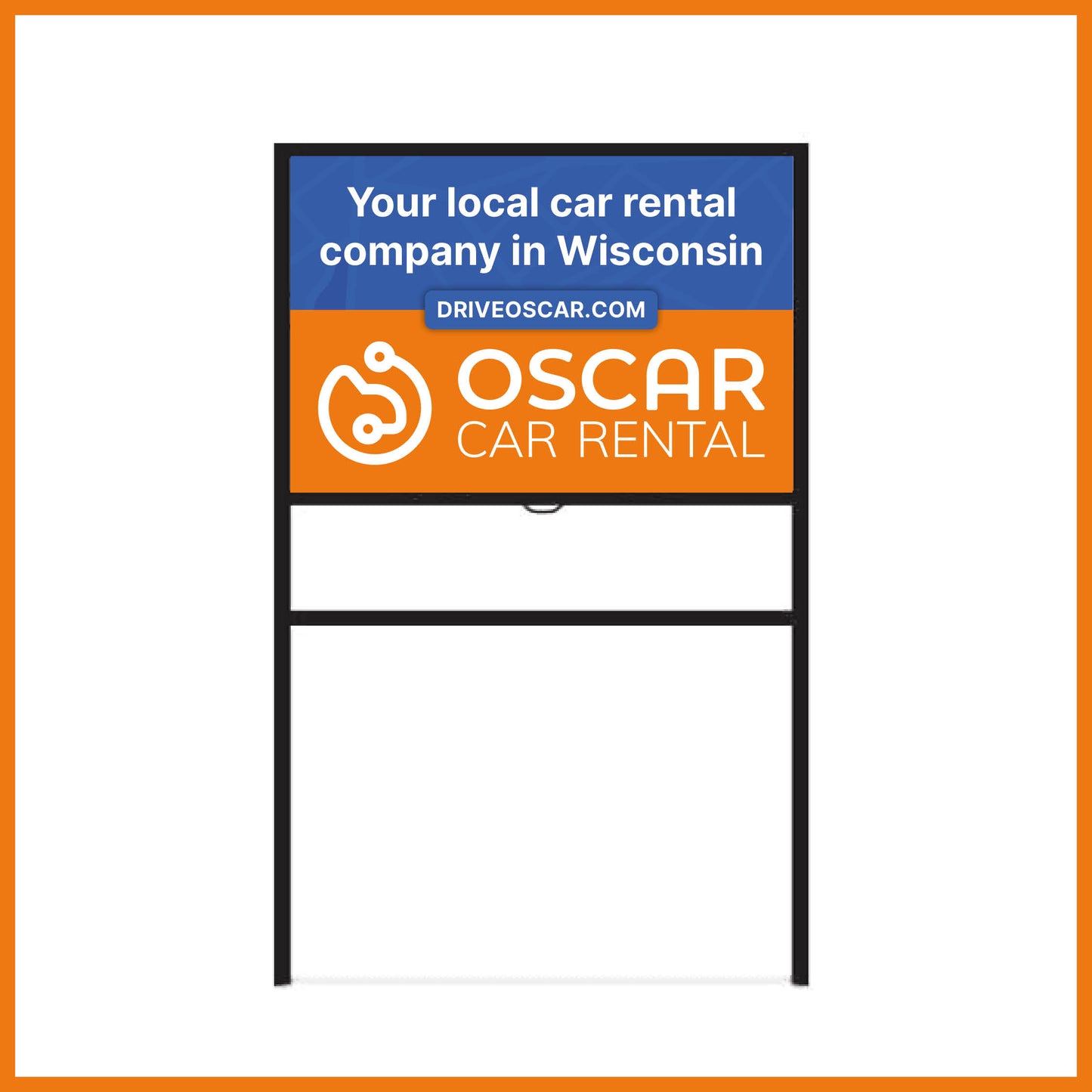 Double-Sided Road Sign