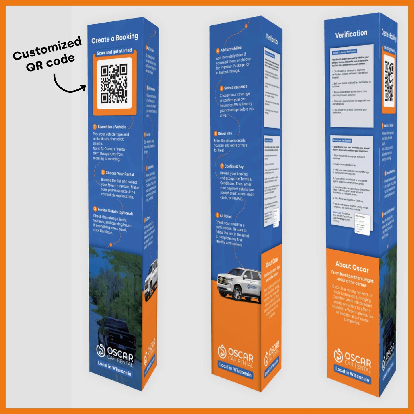 Customized QR Booking Totem